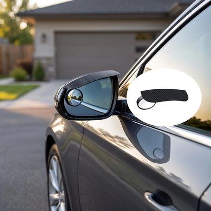 Car Rearview Mirror Rain Visor with Integrated Blind-Spot Mirror – Waterproof, Snap-On Rain Guard/Shield