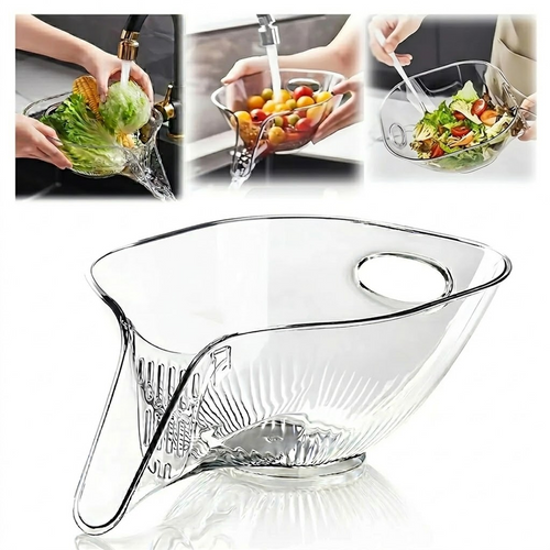Drain Basket with Jumpstart Sale Spout, Kitchen Sink Strainer Drainage Basket Funnel for Food, Kitchen Supplies & Accessories Gadgets for Washing Vegetables & Fruits