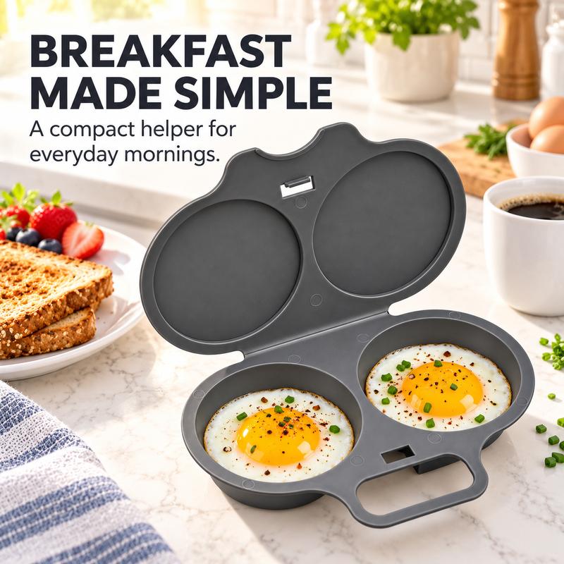 Microwave Egg Poacher with Lid & Handle