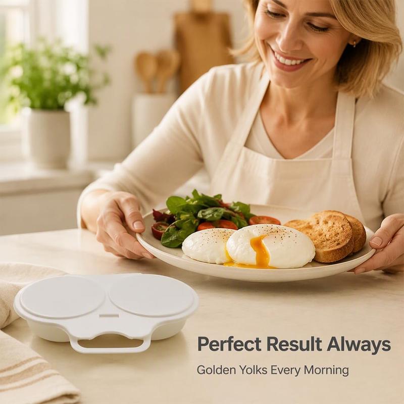 Microwave Egg Poacher with Lid & Handle