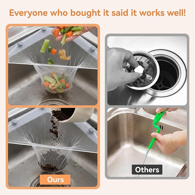 Triangular Sink Strainer | Anti-Clog Magic Mesh