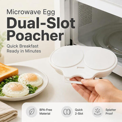 Microwave Egg Poacher with Lid & Handle