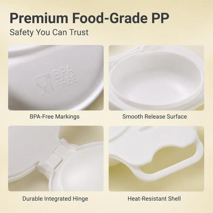 Microwave Egg Poacher with Lid & Handle