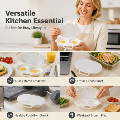 Microwave Egg Poacher with Lid & Handle