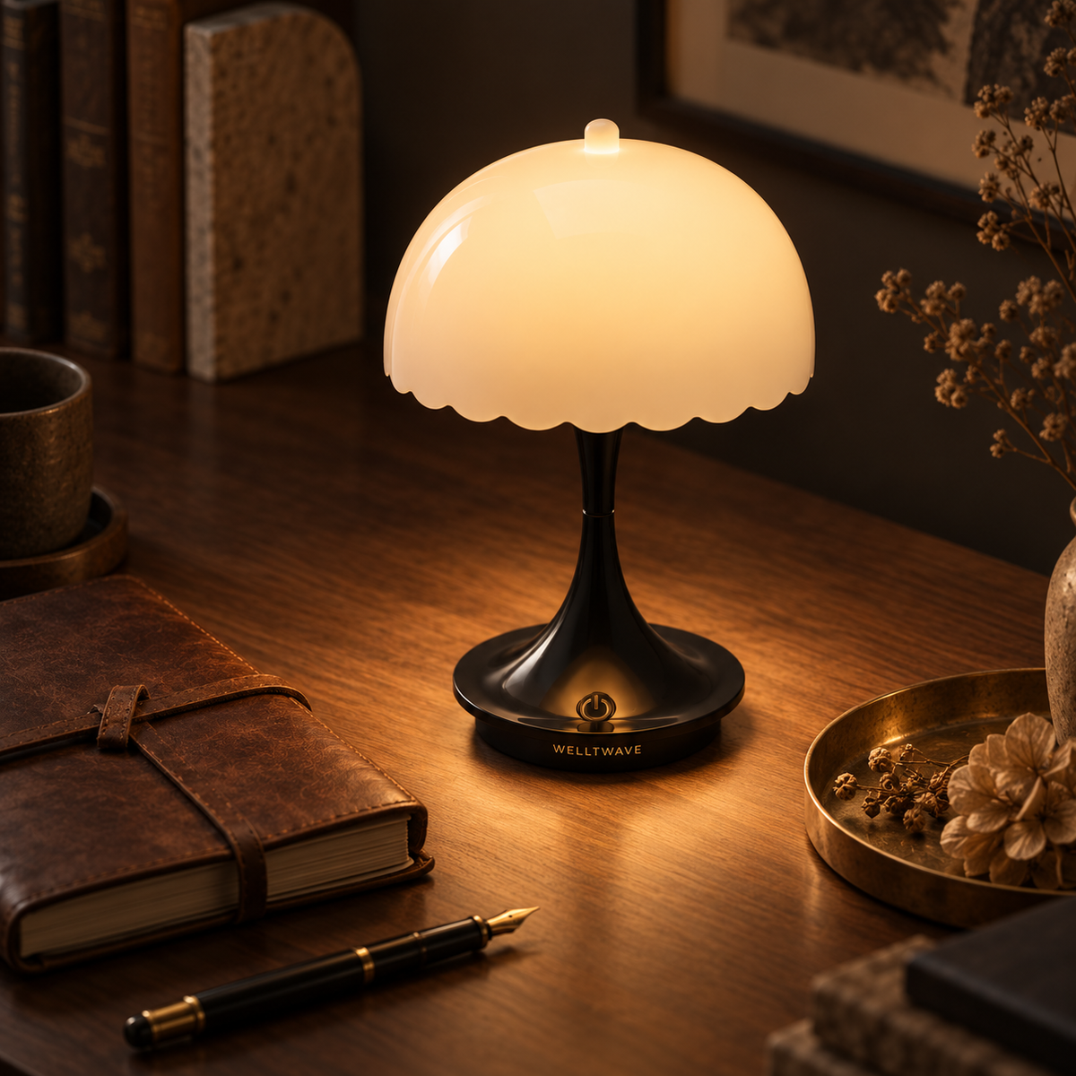 Elara Scalloped Table Lamp