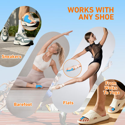 Kinesiology Tape for Hallux Valgus (Bunions) – Wearable Under Shoes, Provides Correction and Support