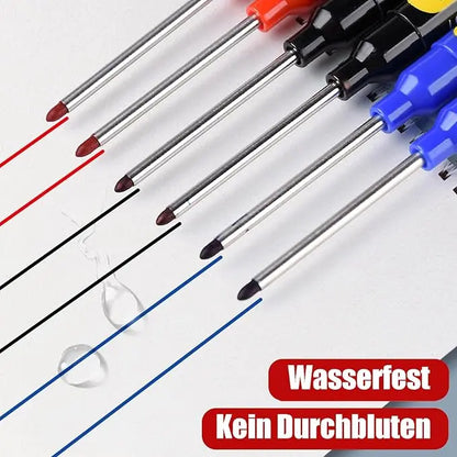 45mm Long-Tip Permanent Marker – Refillable, Waterproof, Oil-Based Marking Pen for Construction, Carpentry, and Glass/Surface Marking -Z