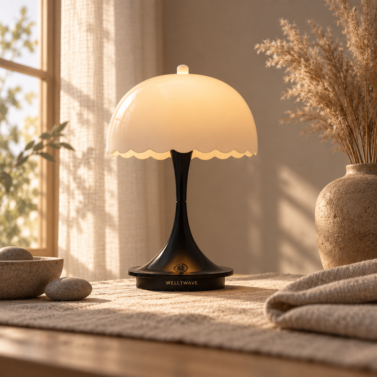 Elara Scalloped Table Lamp