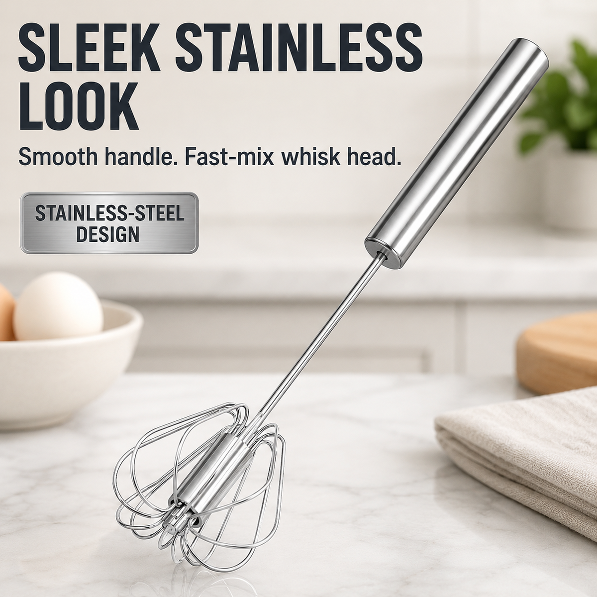 SpinPress Rotary Whisk
