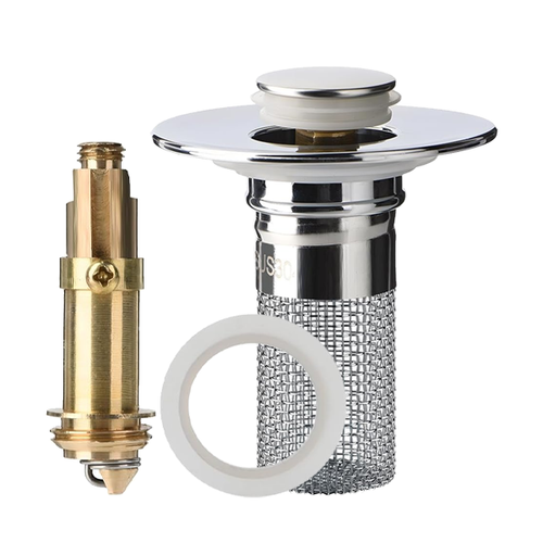 Sink Drain Strainer with Removable Stainless Steel Basket PRO-upsell