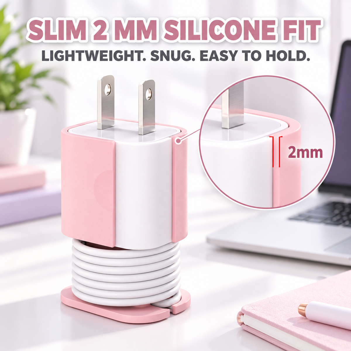 Storage Organizer for Compatible USB & USB-C Power Adapters