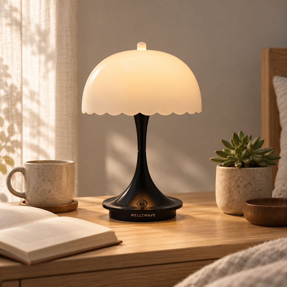 Elara Scalloped Table Lamp