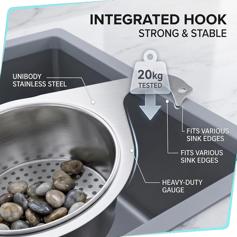 304 Stainless Steel Hanging Sink Strainer