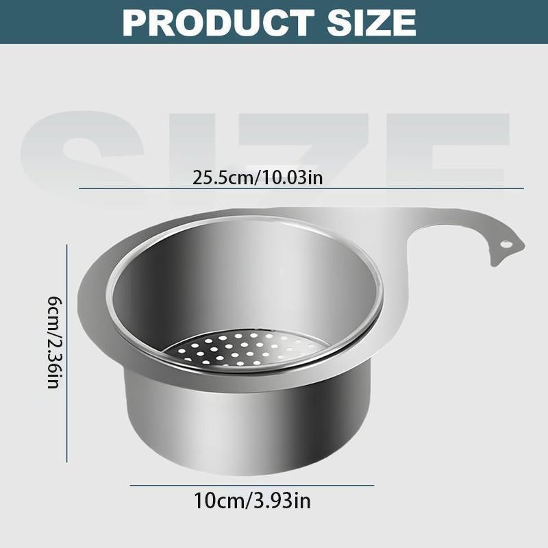 304 Stainless Steel Hanging Sink Strainer