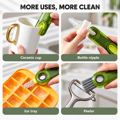 3-in-1 360° Bottle & Lid Cleaning Brush – Deep Clean Gaps, Grooves & Hard-to-Reach Corners-Z