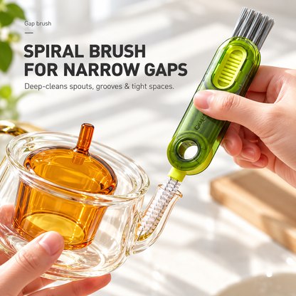 3-in-1 360° Bottle & Lid Cleaning Brush – Deep Clean Gaps, Grooves & Hard-to-Reach Corners-Z