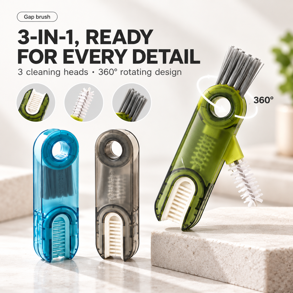 3-in-1 360° Bottle & Lid Cleaning Brush – Deep Clean Gaps, Grooves & Hard-to-Reach Corners-Z