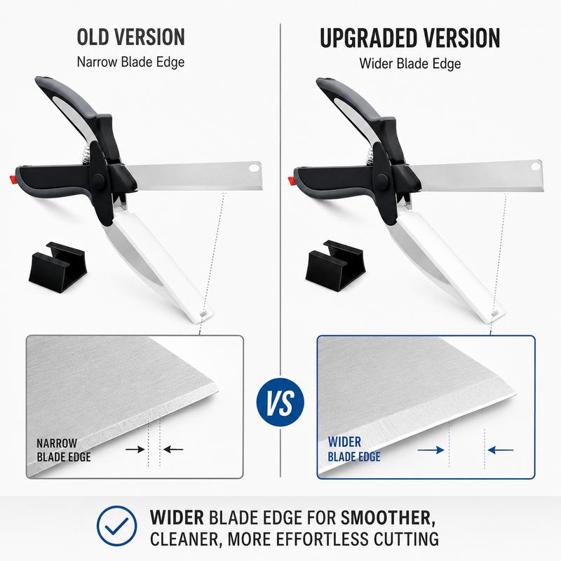 2-in-1 Clever Cutter: The Ultimate Kitchen Scissors with Built-in Cutting Board